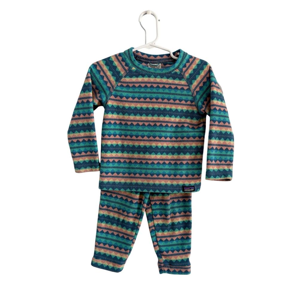 Patagonia Baby Micro D Top and Bottom Fleece Toddler Size 2T